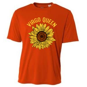 Virgo Queen Sunflower Birthday Gift Gift Cooling Performance Crew T-Shirt