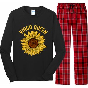 Virgo Queen Sunflower Birthday Gift Gift Long Sleeve Pajama Set