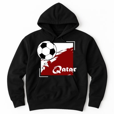 Vintage Qatar Soccer Futbol Hoodie