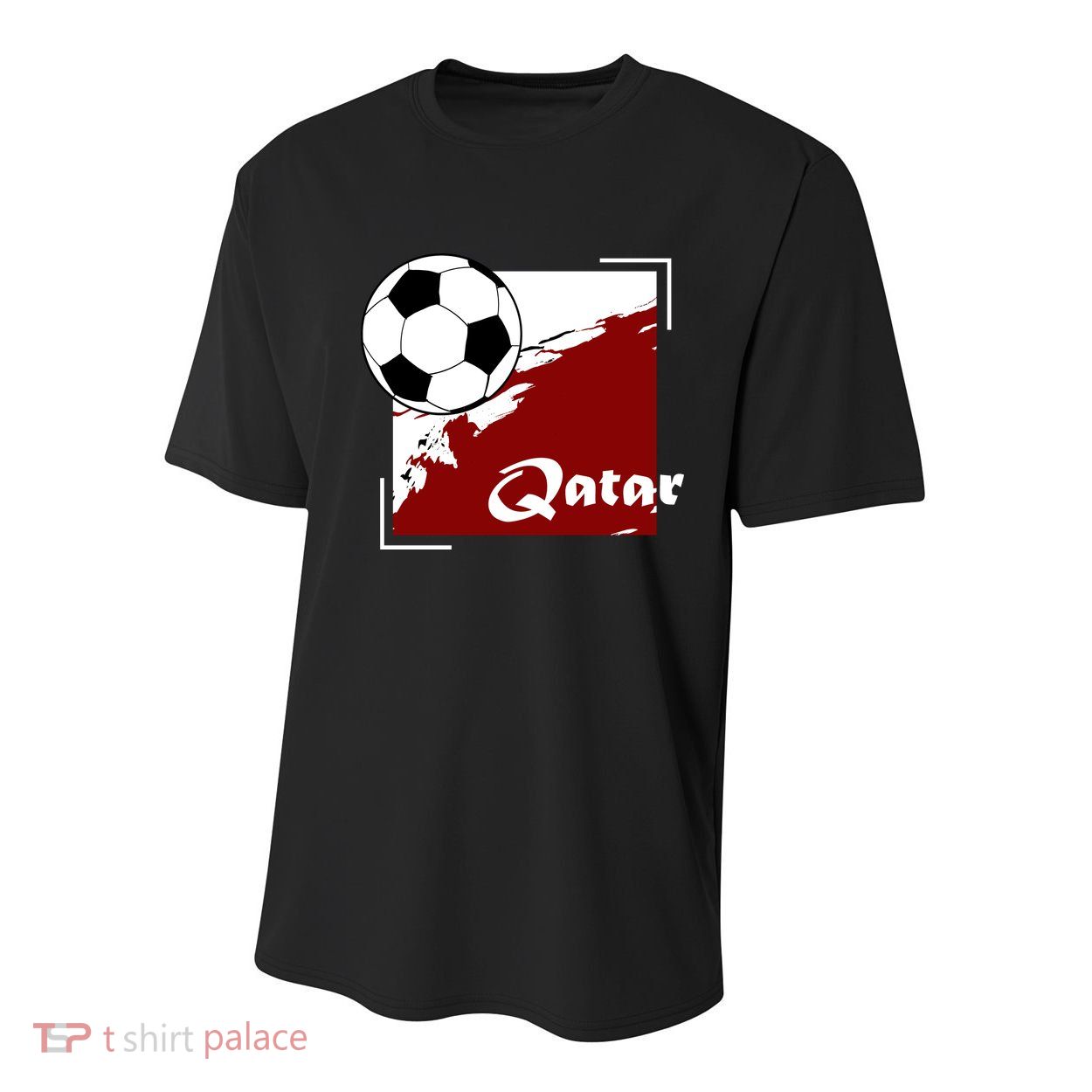 Vintage Qatar Soccer Futbol Youth Performance Sprint T-Shirt