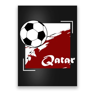 Vintage Qatar Soccer Futbol Poster