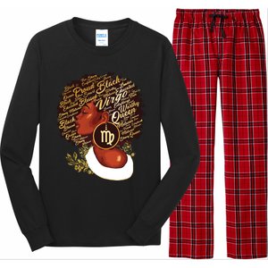 Virgo Queen Sweet As Candy Birthday Gift For Black Women Long Sleeve Pajama Set