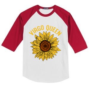 Virgo Queen Sunflower Birthday Gift Great Gift Kids Colorblock Raglan Jersey