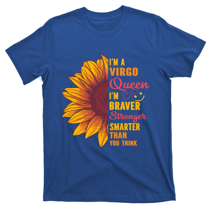 Virgo Queen Sunflower Zodiac Sign Horoscope Birthday Gift T-Shirt