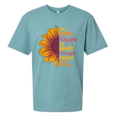 Virgo Queen Sunflower Zodiac Sign Horoscope Birthday Gift Sueded Cloud Jersey T-Shirt