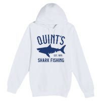 Vintage Quints Shark Fishing 1975 Retro Premium Pullover Hoodie