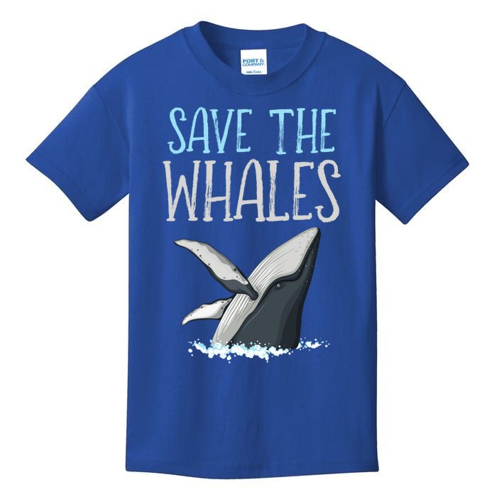 Vintage Quote Save The Whales Gift Kids T-Shirt