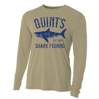 Vintage QuintS Shark Fishing 1975 Retro Cooling Performance Long Sleeve Crew