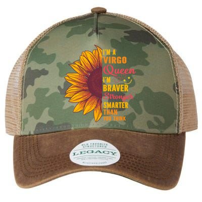 Virgo Queen Sunflower Zodiac Sign Horoscope Birthday Meaningful Gift Legacy Tie Dye Trucker Hat