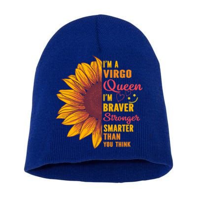 Virgo Queen Sunflower Zodiac Sign Horoscope Birthday Meaningful Gift Short Acrylic Beanie