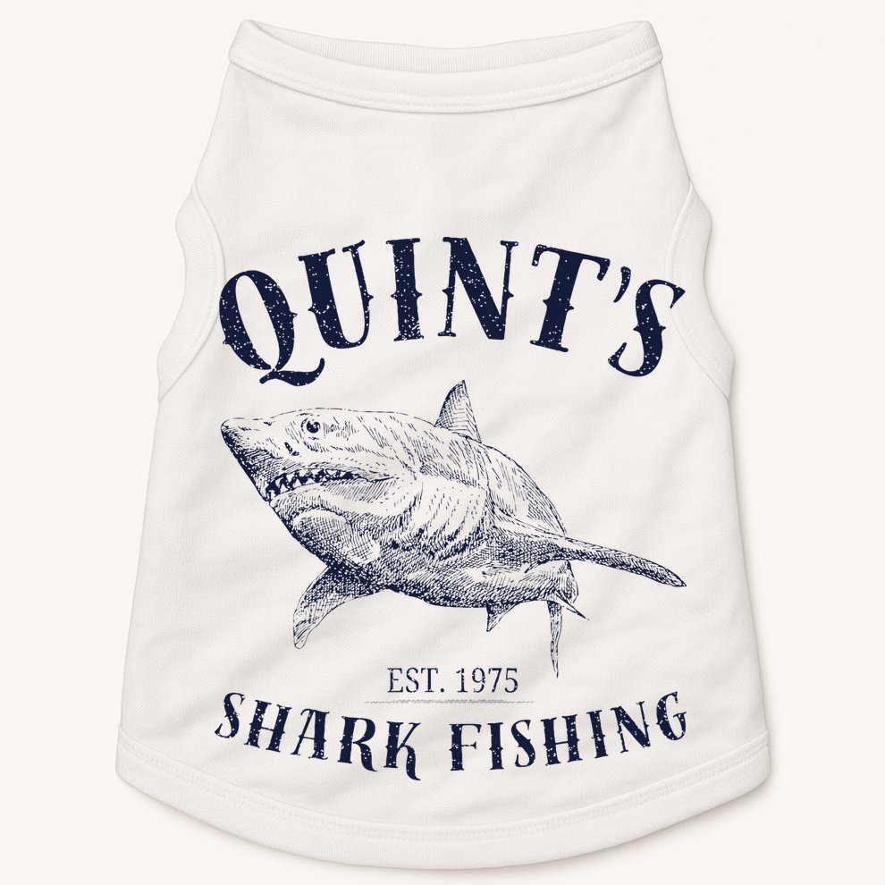 Vintage QuintS Shark 1975 Funny FishingS Retro Doggie Tank