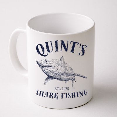 Vintage QuintS Shark 1975 Funny FishingS Retro Mug