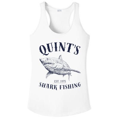 Vintage QuintS Shark 1975 Funny FishingS Retro Ladies PosiCharge Competitor Racerback Tank