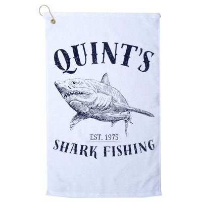 Vintage QuintS Shark 1975 Funny FishingS Retro Golf Towel