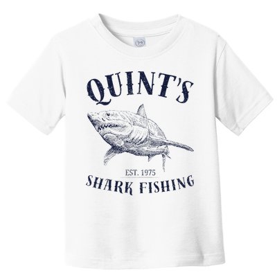 Vintage QuintS Shark 1975 Funny FishingS Retro Toddler T-Shirt