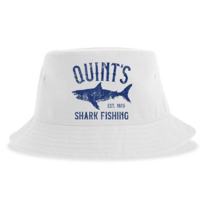 Vintage QuintS Shark Fishing 1975 Retro Sustainable Bucket Hat