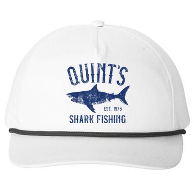 Vintage QuintS Shark Fishing 1975 Retro Snapback Five-Panel Rope Hat