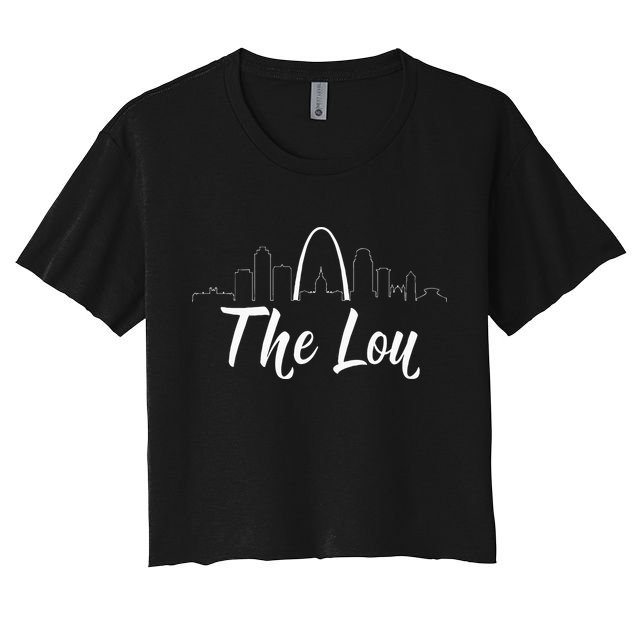 Vintage Quote The Lou St. Louis Missouri Crop Top