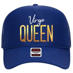 Virgo Queen / Virgo Birthday Month Astrology Sign Gift High Crown Mesh Back Trucker Hat