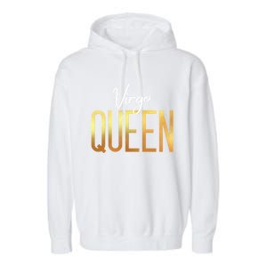 Virgo Queen / Virgo Birthday Month Astrology Sign Gift Garment-Dyed Fleece Hoodie