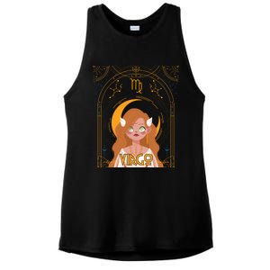 Virgo Queen Virgo Birthday Zodiac Astrological Signs Meaningful Gift Ladies PosiCharge Tri-Blend Wicking Tank