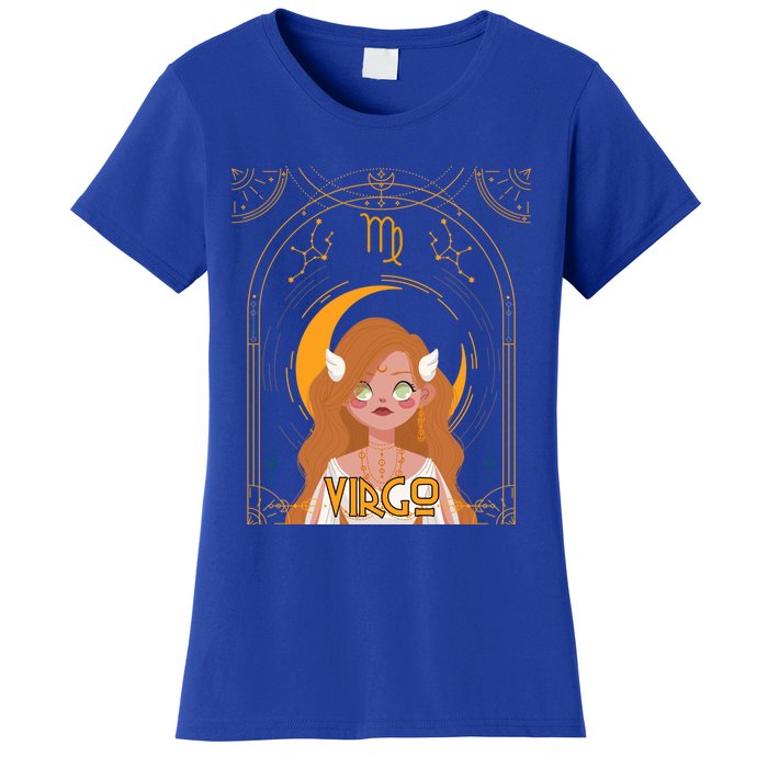 Virgo Queen Virgo Birthday Zodiac Astrological Signs Meaningful Gift Women's T-Shirt