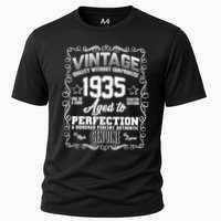 Vintage Quality Without Compromise Aged To Perfection 1935 90th Birthday Cooling Performance Crew T-Shirt