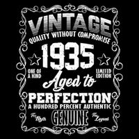 Vintage Quality Without Compromise Aged To Perfection 1935 90th Birthday Button