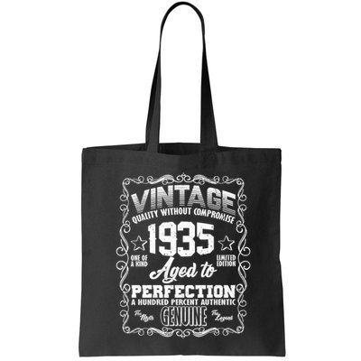Vintage Quality Without Compromise Aged To Perfection 1935 90th Birthday Bag