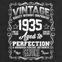 Vintage Quality Without Compromise Aged To Perfection 1935 90th Birthday Tumbler
