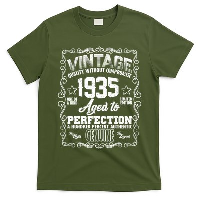 Vintage Quality Without Compromise Aged To Perfection 1935 90th Birthday T-Shirt