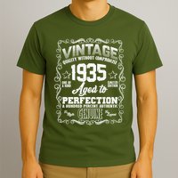 Vintage Quality Without Compromise Aged To Perfection 1935 90th Birthday T-Shirt