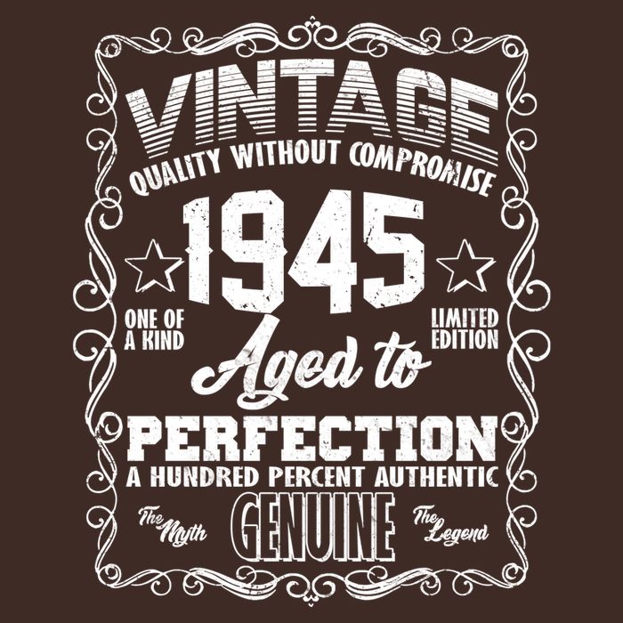 Vintage Quality Without Compromise Aged To Perfection 1945 80th Birthday Performance Shirt
