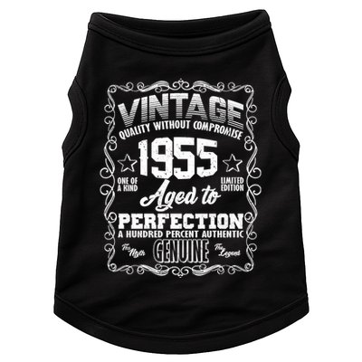 Vintage Quality Without Compromise Aged To Perfection 1955 70th Birthday Doggie Tank