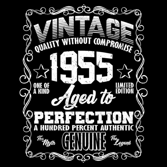 Vintage Quality Without Compromise Aged To Perfection 1955 70th Birthday Baby Bodysuit
