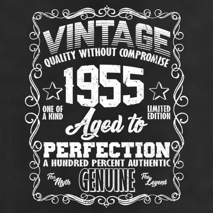 Vintage Quality Without Compromise Aged To Perfection 1955 70th Birthday Golf Towel