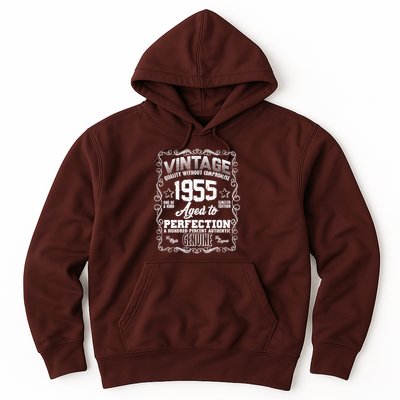Vintage Quality Without Compromise Aged To Perfection 1955 70th Birthday Hoodie