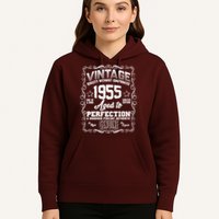 Vintage Quality Without Compromise Aged To Perfection 1955 70th Birthday Hoodie