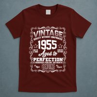 Vintage Quality Without Compromise Aged To Perfection 1955 70th Birthday T-Shirt