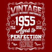 Vintage Quality Without Compromise Aged To Perfection 1955 70th Birthday Visor