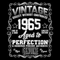 Vintage Quality Without Compromise Aged To Perfection 1965 60th Birthday Drawstring Bag