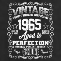 Vintage Quality Without Compromise Aged To Perfection 1965 60th Birthday Tumbler