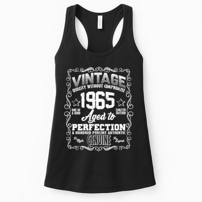 Vintage Quality Without Compromise Aged To Perfection 1965 60th Birthday Womens Tank Top