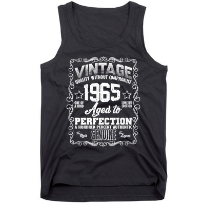 Vintage Quality Without Compromise Aged To Perfection 1965 60th Birthday Tank Top