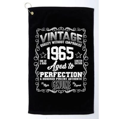 Vintage Quality Without Compromise Aged To Perfection 1965 60th Birthday Golf Towel