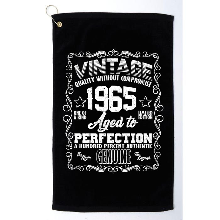Vintage Quality Without Compromise Aged To Perfection 1965 60th Birthday Golf Towel