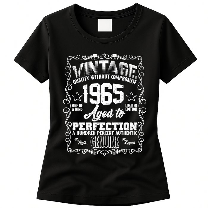 Vintage Quality Without Compromise Aged To Perfection 1965 60th Birthday Womens T-Shirt