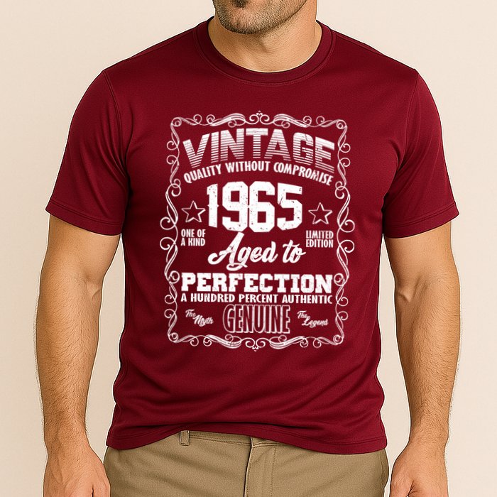 Vintage Quality Without Compromise Aged To Perfection 1965 60th Birthday Performance Shirt