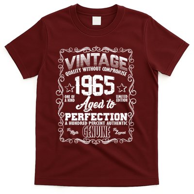 Vintage Quality Without Compromise Aged To Perfection 1965 60th Birthday T-Shirt
