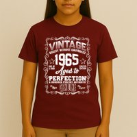 Vintage Quality Without Compromise Aged To Perfection 1965 60th Birthday T-Shirt